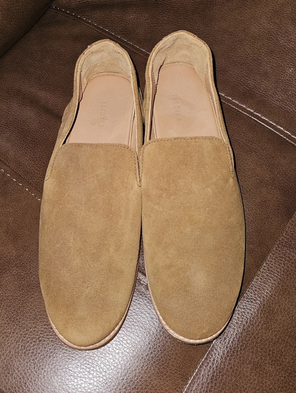 Men's Suede Slip-On Loafers - Tecovas